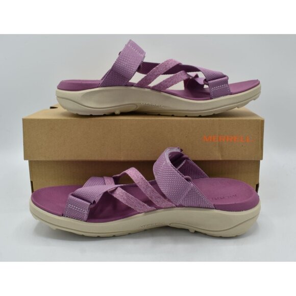 Merrell Womens Size 8 District 4 Mendi Mauve Open Toe Sandals Shoes - Picture 5 of 15